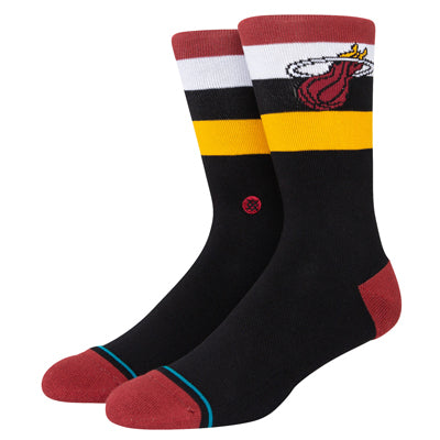 Miami Heat Stripe Crew Socks